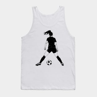 Female Soccer Player Tank Top